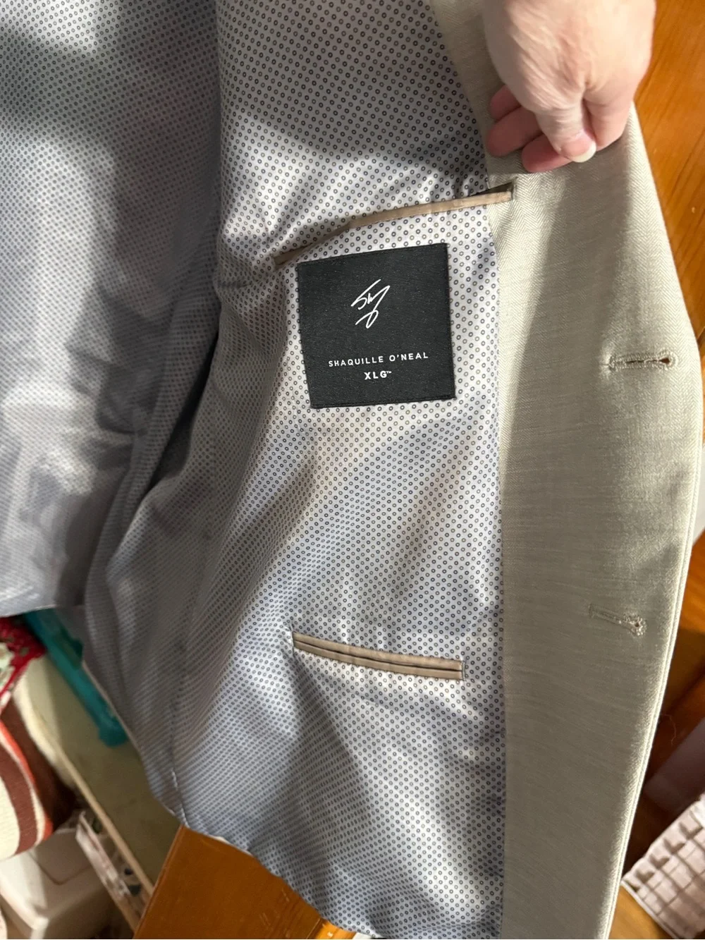 Men's Light Beige Single-Breasted Blazer - Classic Notch Lapel